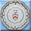 P05. Chinese export porcelain armorial plate. 